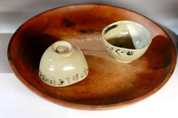 Japanese ceramic bowls — Stock Photo, Image