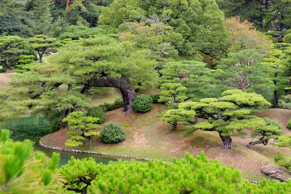 在日本的花园 — 图库照片