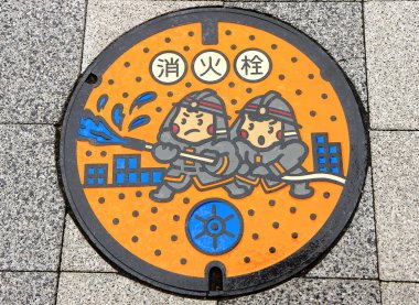 Funny manhole cover clipart