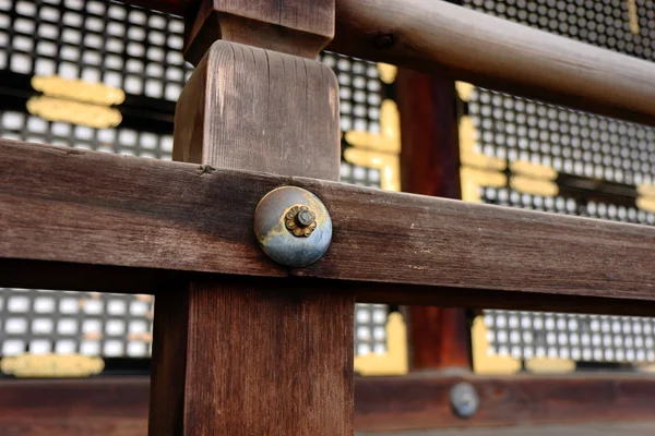 Valla de madera en el templo —  Fotos de Stock