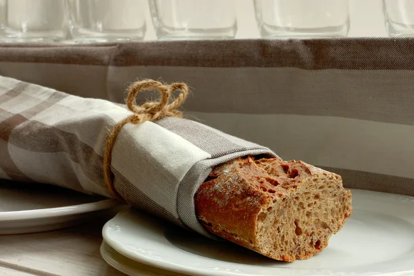 Chleb na kuchni — Zdjęcie stockowe