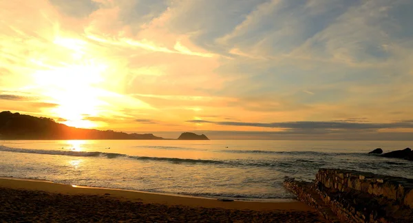 Twilight-Zarautz — Stock Photo, Image