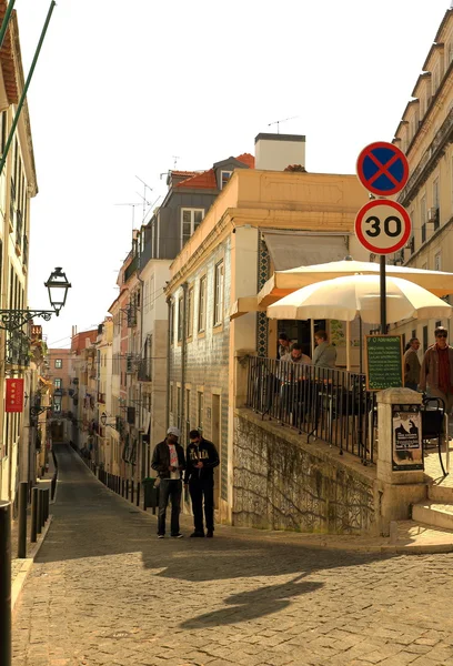 Quaint street-lisbon — Stock Photo, Image