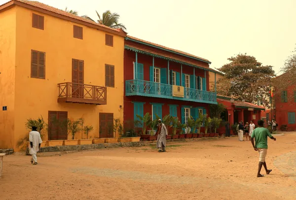 Gorée náměstí senegal — Stock fotografie