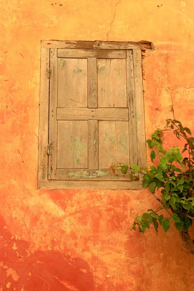 Деревенские окна Гори — стоковое фото