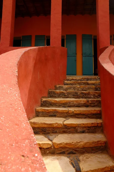 Schody dům otroků Gorée — Stock fotografie