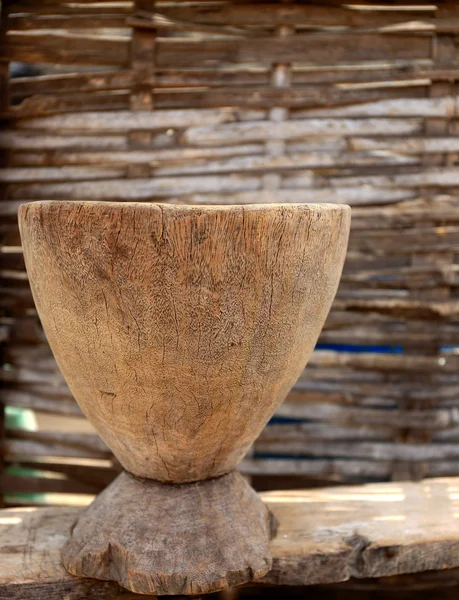 Wooden vessel-Senegal — Stock Photo, Image