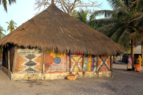 Typical cabin-Carabane-Senegal — Stock Photo, Image
