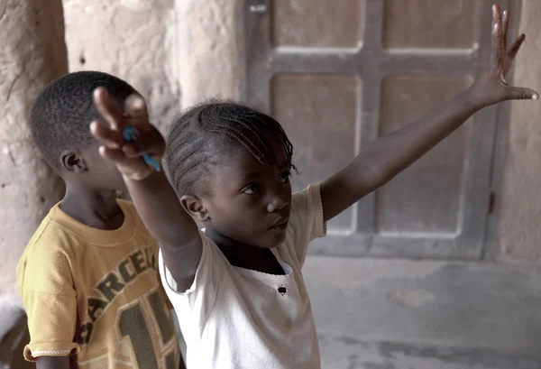 Niños jugando-Senegal —  Fotos de Stock