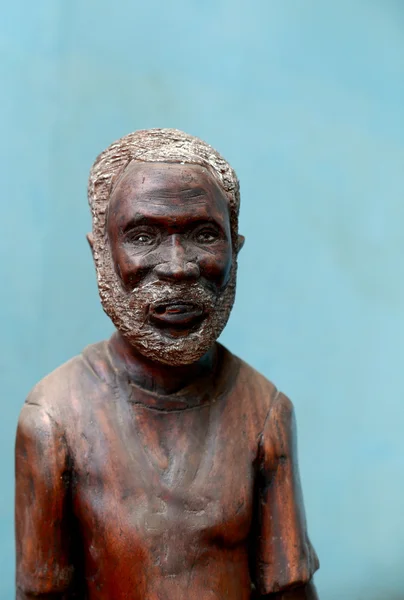 Wooden human figure-Senegal — Stock Photo, Image