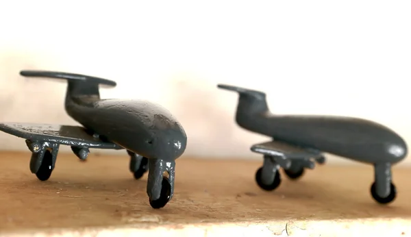 Модель самолётов-Ziguinchor-Senegal — стоковое фото