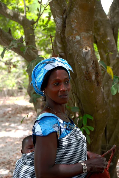 Madre e figlio-Senegal — Foto Stock