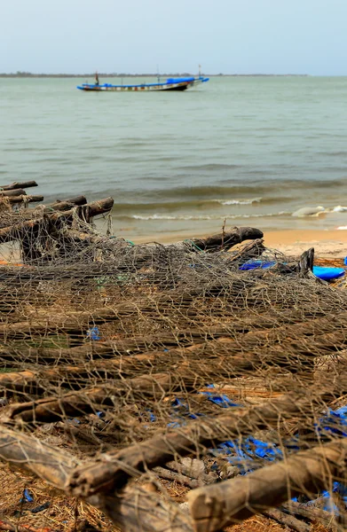 Balıkçılar net-carabane — Stok fotoğraf