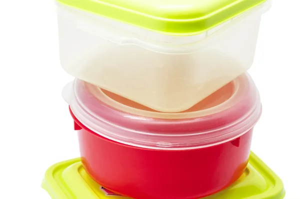 Plastic containers for food — Stock Photo, Image