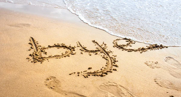 Tot ziens in het strand — Stockfoto