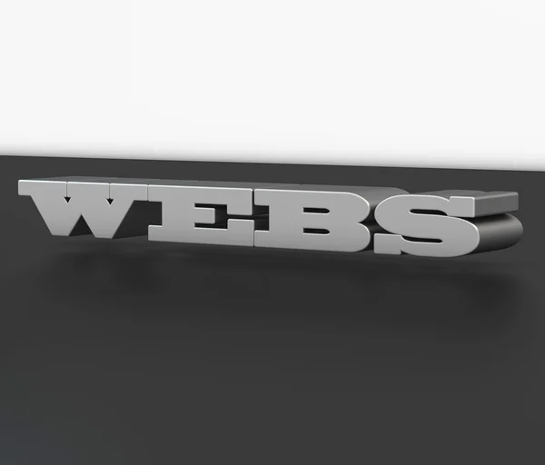 Word webs in 3d — Stock Photo, Image