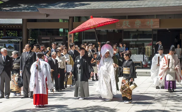 Celebração de um casamento tradicional japonês — Fotografia de Stock