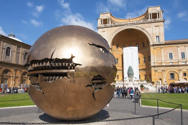 Pátio nos Museus do Vaticano, Roma — Fotografia de Stock