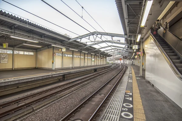 Estação ferroviária japonesa — Fotografia de Stock