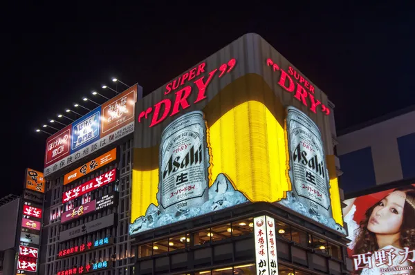 Dotonbori στην Οσάκα, Ιαπωνία — Φωτογραφία Αρχείου