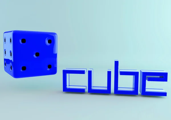 Cubo 3d — Foto Stock