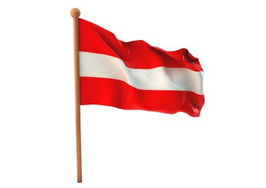 Avusturya bayrağı 3d