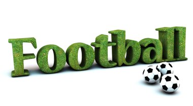 3D futbol futbol topları ile