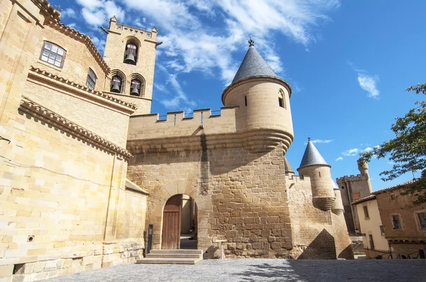 Kastély Olite, Navarra — Stock Fotó