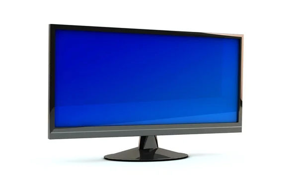 LCD-monitor tv in 3d — Stockfoto