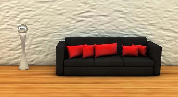 Sofa in 3d — Stock Photo, Image