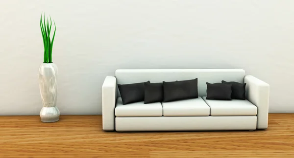 Sofa in 3d — Stock Photo, Image