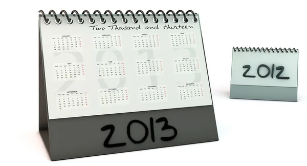 Calendar 2013 in 3d — Stock Photo, Image