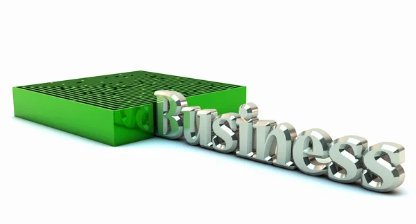 3d maze and business — Stock Photo, Image