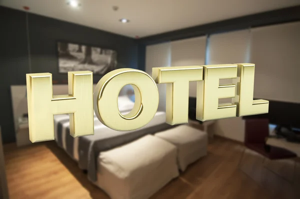 Hotelskilt - Stock-foto