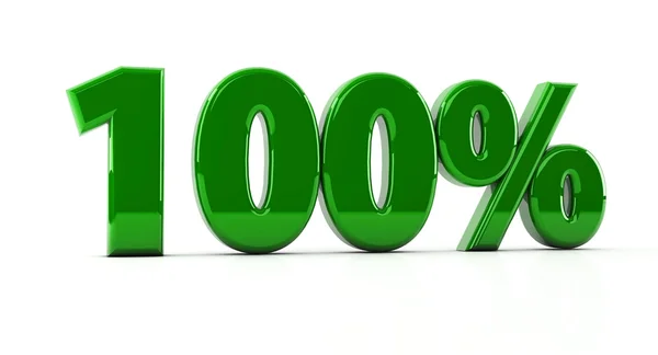 100 percentage in 3d — Stock Photo, Image