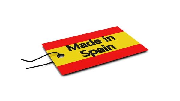 3D-label gemaakt in Spanje — Stockfoto