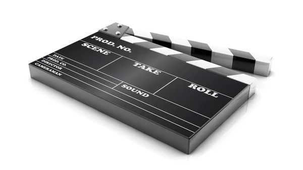 3d cinema clapboard — Stock Photo, Image