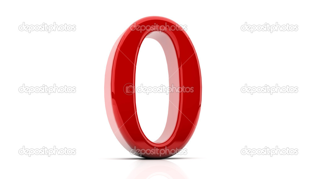3d rendering of the letter O