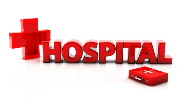 Ospedale 3d — Foto Stock