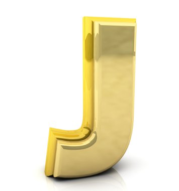 3D render harf j