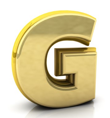 3D render harf g