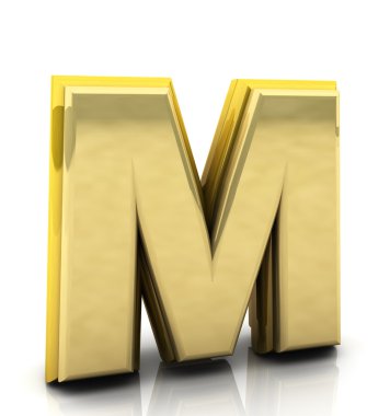 3D render harf m