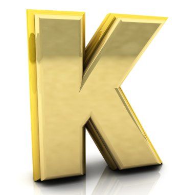3D render harf k