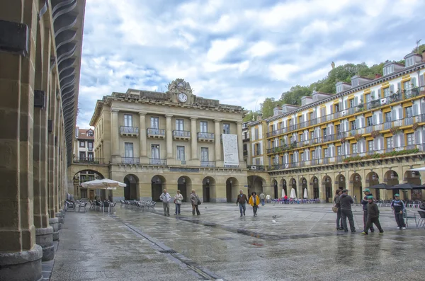 Wahlkreis platz in san sebastian, spanien — Stockfoto