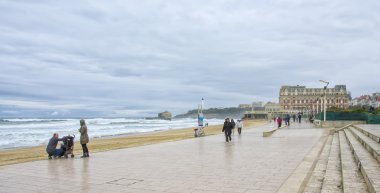 plaj, biarritz, Fransa