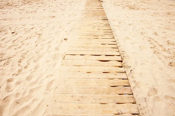 Camino en la playa — Foto de Stock