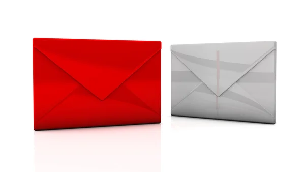 Envelopes in 3d — Stock Photo, Image