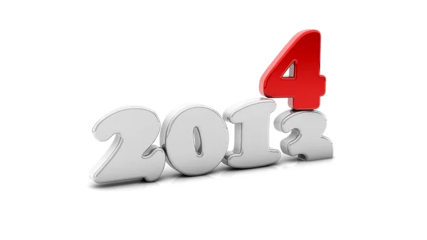 2014 in 3d — Stock Photo, Image