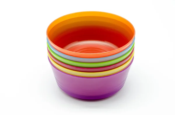 Colorful plastic cups — Stock Photo, Image
