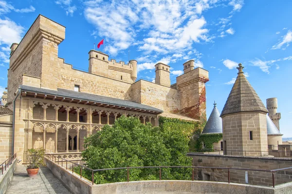 Olite hrad v navarra, Španělsko — Stock fotografie